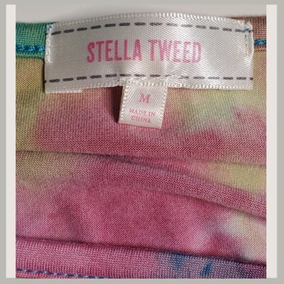 Stella Tweed Tie Dye Peace Long Sleeve Shirt - Picture 7 of 8